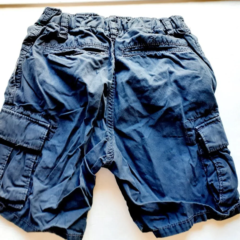 Gap Boys Shorts Cargo Navy Adjustable Waist Size 5